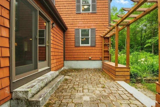 463 Cobbs Bridge Rd, New Gloucester, ME 04260 - view of patio / terrace with a pergola