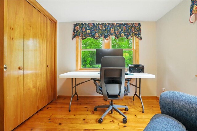 463 Cobbs Bridge Rd, New Gloucester, ME 04260 - office with wood finished floors