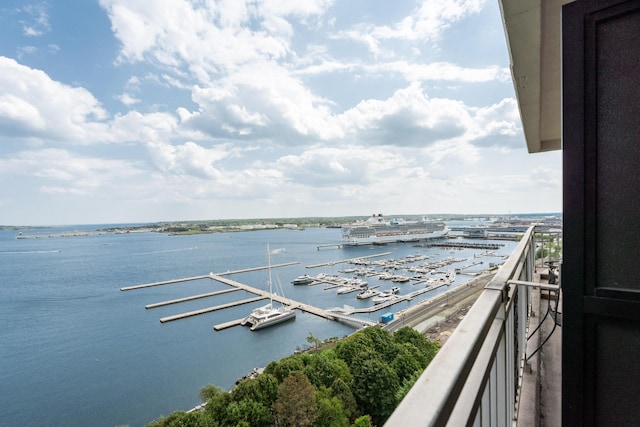 45 Eastern Promenade Unit 8D, Portland, ME 04101 - water view with a marina