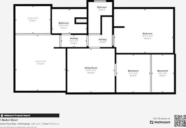 1 Barker St, Jay, ME 04239 - view of room layout