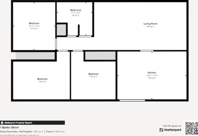 1 Barker St, Jay, ME 04239 - view of home floor plan