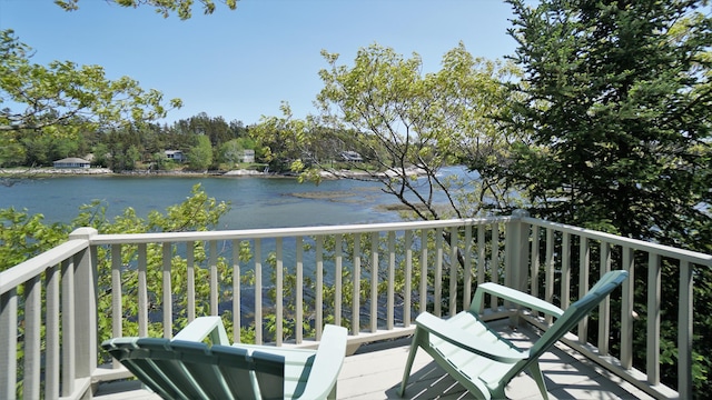 65 Shell Rd, Phippsburg, ME 04562 - balcony featuring a water view