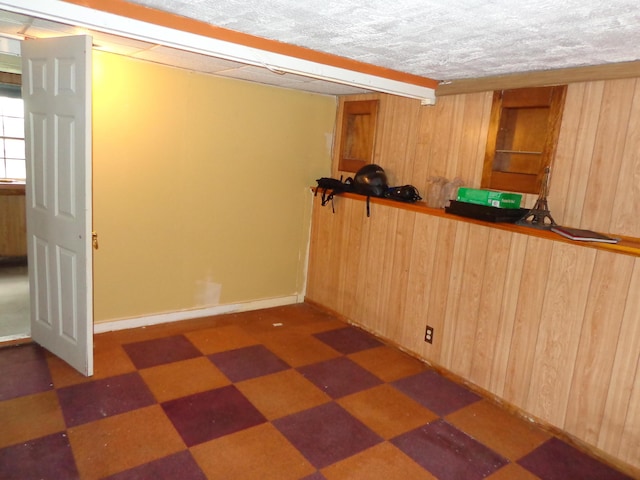 27 Grove St, Sanford, ME 04083 - bar with tile patterned floors and wood walls