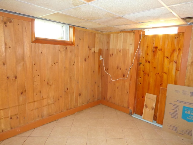 27 Grove St, Sanford, ME 04083 - basement with wood walls