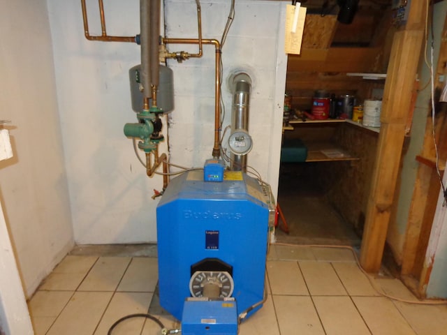 27 Grove St, Sanford, ME 04083 - utility room featuring a heating unit