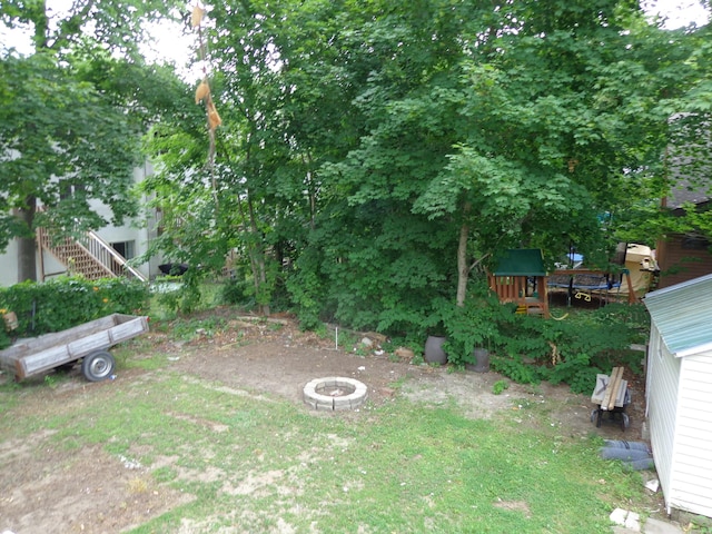 27 Grove St, Sanford, ME 04083 - view of yard featuring a fire pit