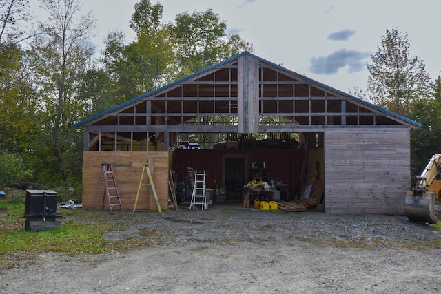 54 Carver Rd, Milo, ME 04463 - rear view of house with an outdoor structure
