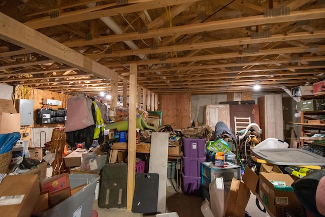 54 Carver Rd, Milo, ME 04463 - below grade area with electric panel