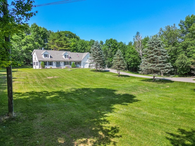 426 Fuller Rd, Carmel, ME 04419 - view of grassy yard featuring a wooded view