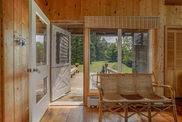 47 Eaton Point Rd, Deer Isle, ME 04627 - sunroom with a baseboard heating unit