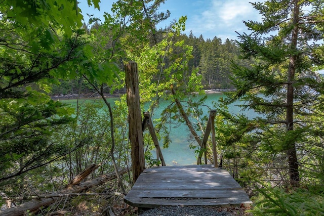 47 Eaton Point Rd, Deer Isle, ME 04627 - water view featuring a forest