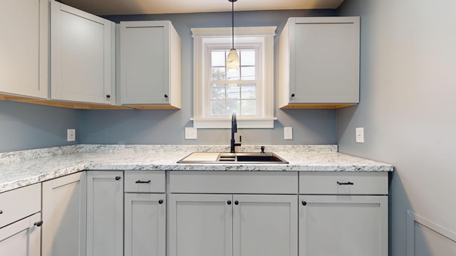 422 Centre St, Bath, ME 04530 - kitchen with a sink and pendant lighting