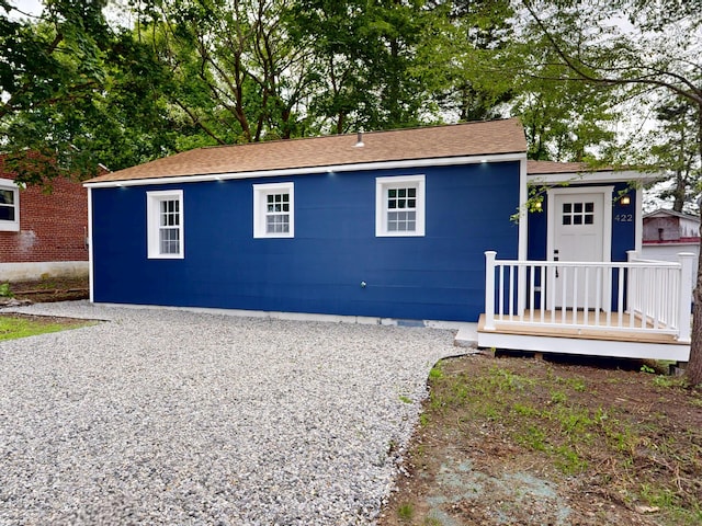 422 Centre St, Bath, ME 04530 - view of front of home with a shingled roof