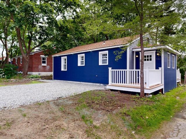 422 Centre St, Bath, ME 04530 - view of front facade with crawl space