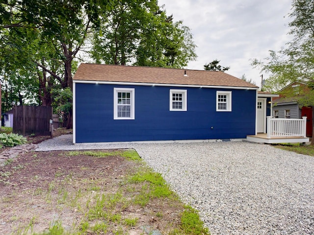 422 Centre St, Bath, ME 04530 - back of house with a deck and roof with shingles