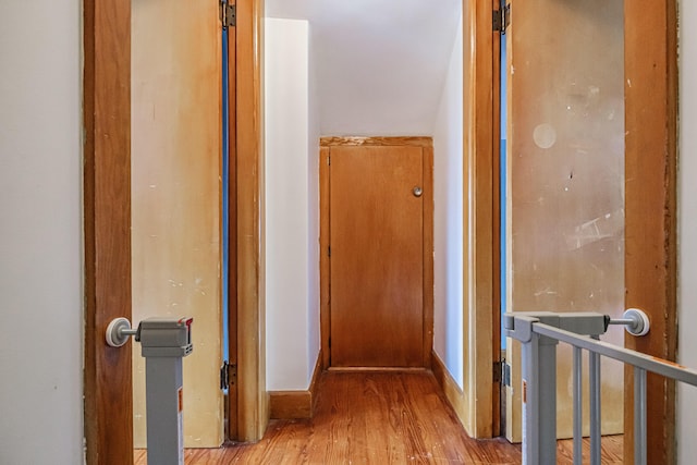 29 Harding St, Biddeford, ME 04005 - hallway featuring wood finished floors