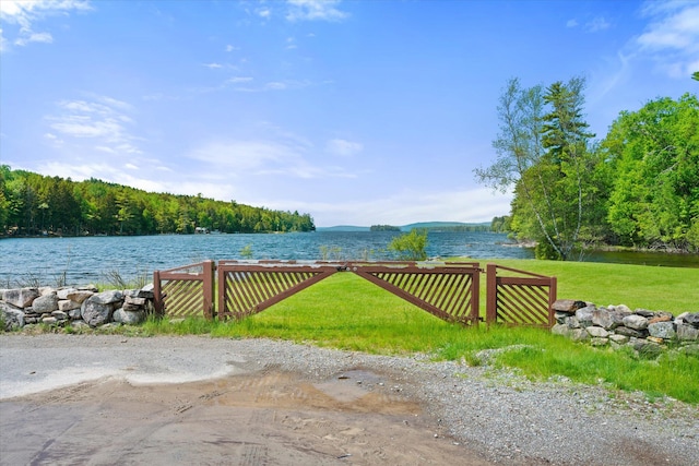 41 Canal St, Grand Lake Stream Plt, ME 04668 - water view featuring a heavily wooded area