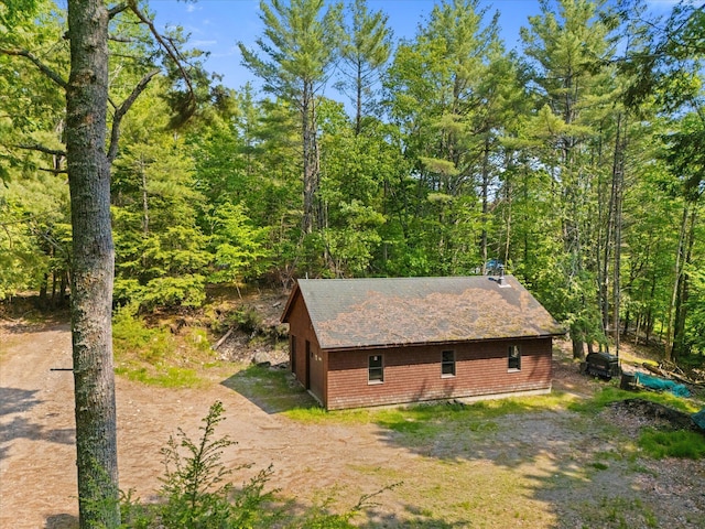41 Canal St, Grand Lake Stream Plt, ME 04668 - view from above of property featuring a forest