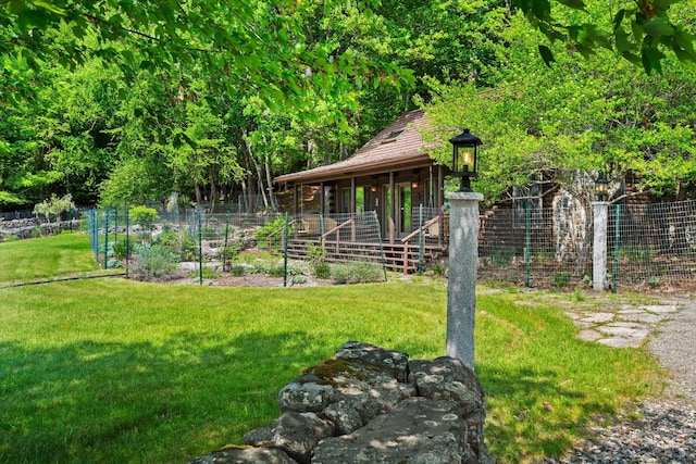 41 Canal St, Grand Lake Stream Plt, ME 04668 - view of yard with covered porch