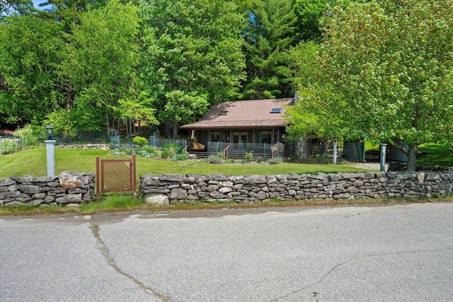 41 Canal St, Grand Lake Stream Plt, ME 04668 - view of front of property featuring a front lawn