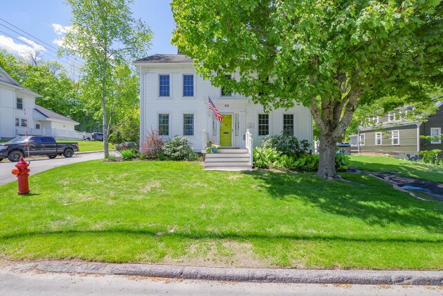 86 High St, Belfast, ME 04915 - colonial inspired home with a front yard