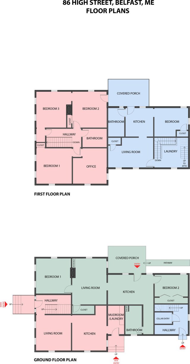 86 High St, Belfast, ME 04915 - property floor plan