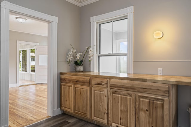 2 Stobie St, Winslow, ME 04901 - detailed view of ornamental molding and wood finished floors