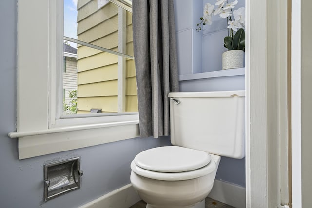 2 Stobie St, Winslow, ME 04901 - half bath featuring toilet and baseboards