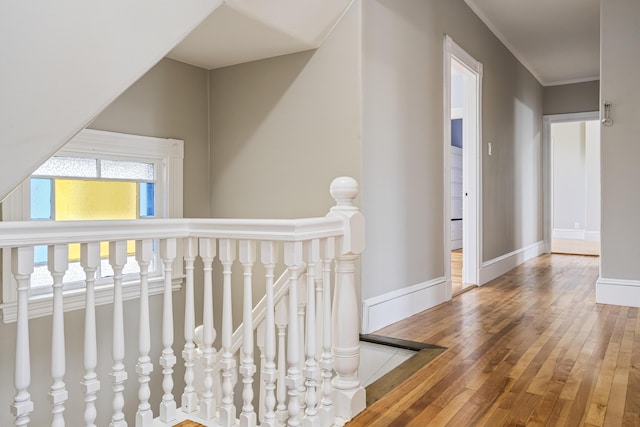 2 Stobie St, Winslow, ME 04901 - hall featuring wood-type flooring and baseboards