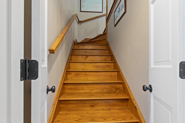 6 Hackmatack Dr, Scarborough, ME 04074 - stairs featuring baseboards