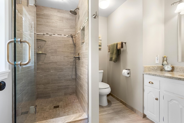 6 Hackmatack Dr, Scarborough, ME 04074 - bathroom featuring vanity and a shower stall