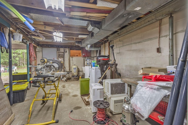 60 Watson Hill Rd, Limerick, ME 04048 - basement featuring separate washer and dryer