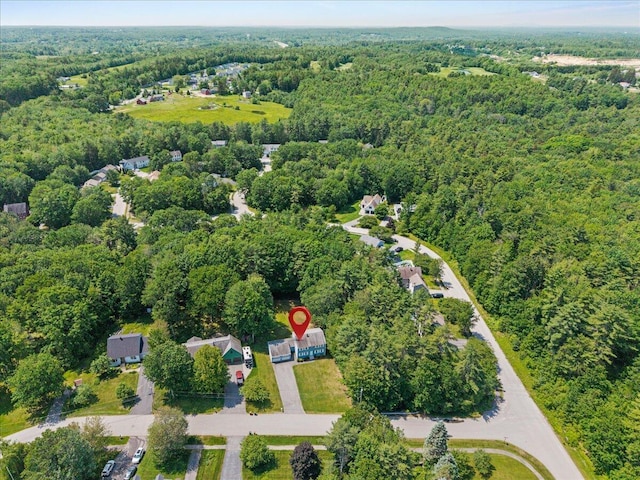 52 Douglas Ave, Saco, ME 04072 - aerial view of property's location with a heavily wooded area