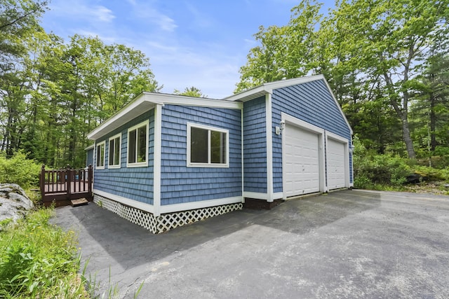 282 Back Narrows Rd, Boothbay, ME 04537 - view of home's exterior with a wooden deck
