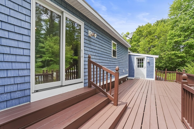 282 Back Narrows Rd, Boothbay, ME 04537 - view of wooden deck