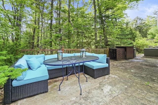 282 Back Narrows Rd, Boothbay, ME 04537 - view of patio / terrace with outdoor dining area