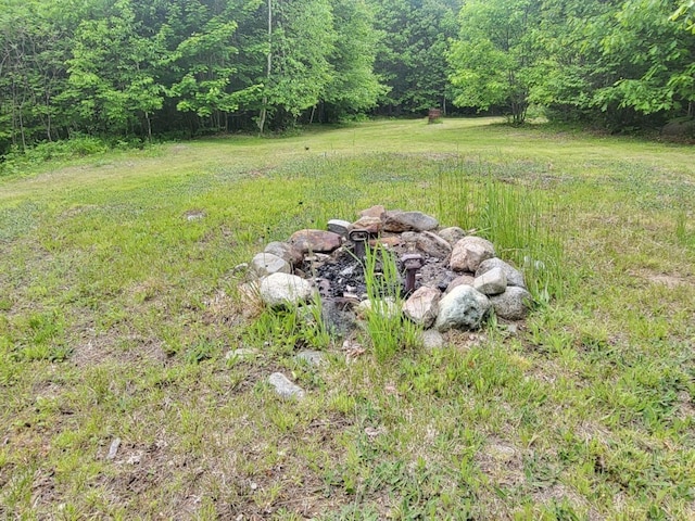 40 Griffin Mountain Rd, New Vineyard, ME 04956 - view of yard with a forest view