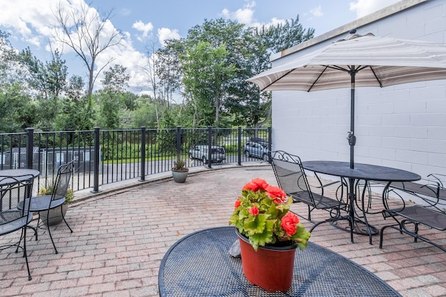 30 Lincoln St Unit 109, Westbrook, ME 04092 - view of patio / terrace featuring outdoor dining space