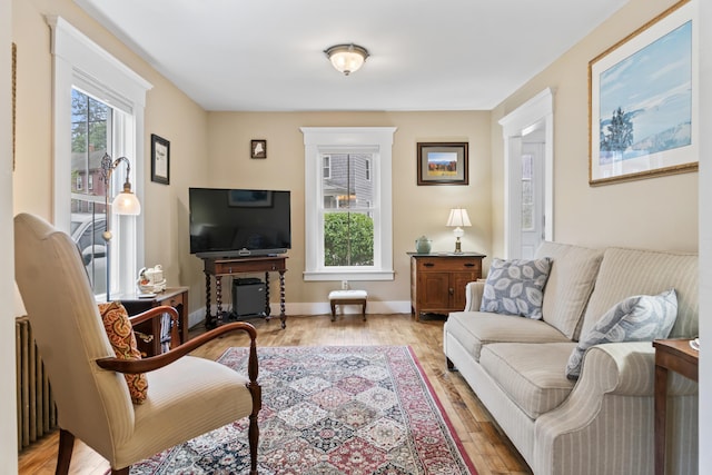 223 Centre St, Bath, ME 04530 - living area with wood finished floors