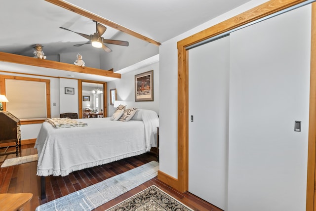 223 Centre St, Bath, ME 04530 - bedroom with hardwood / wood-style flooring and a closet