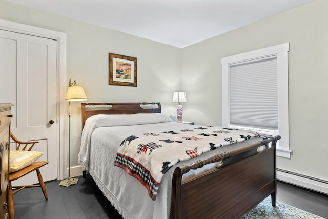 223 Centre St, Bath, ME 04530 - bedroom featuring a baseboard heating unit