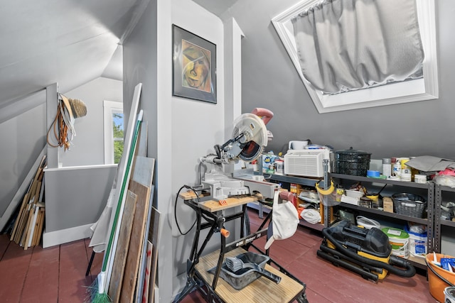 223 Centre St, Bath, ME 04530 - office area featuring vaulted ceiling
