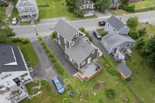 223 Centre St, Bath, ME 04530 - aerial perspective of suburban area