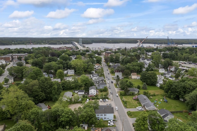 223 Centre St, Bath, ME 04530 - aerial overview of property's location featuring a large body of water and a notable bridge