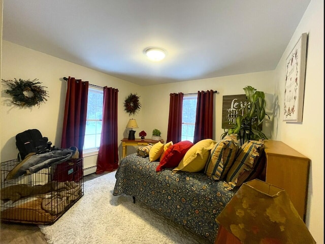 5 Willard Way, Raymond, ME 04071 - bedroom featuring carpet and baseboard heating
