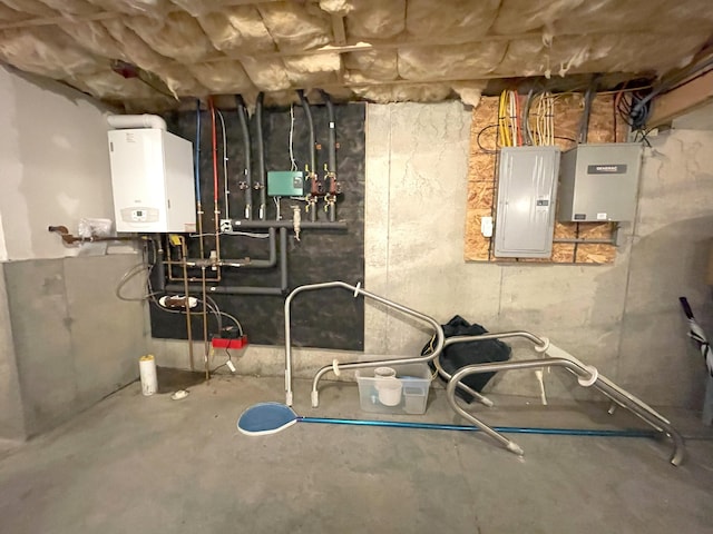 5 Willard Way, Raymond, ME 04071 - utility room with tankless water heater and electric panel