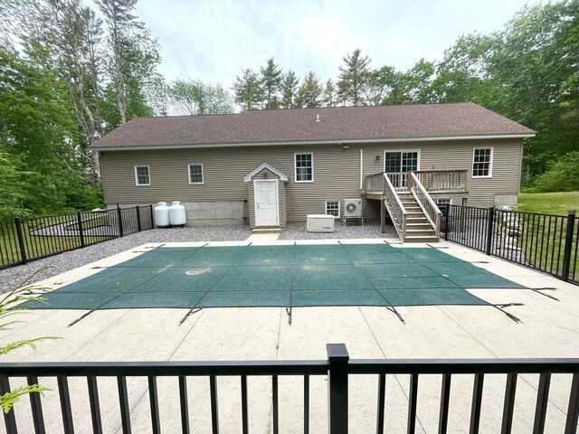5 Willard Way, Raymond, ME 04071 - view of pool featuring stairway, a deck, and a patio
