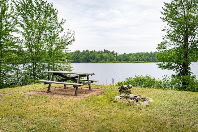 302 Spring St, Brownfield, ME 04010 - view of yard with a water view