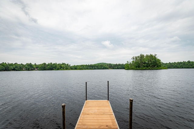 302 Spring St, Brownfield, ME 04010 - dock featuring a water view