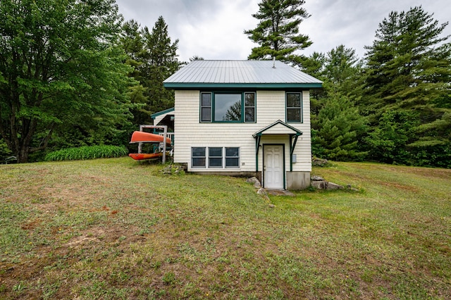 302 Spring St, Brownfield, ME 04010 - back of house with a lawn